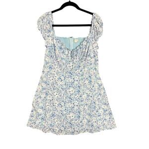 Aeropostale Floral Milkmaid Cottagecore Mini Summer Dress Women’s Size XL